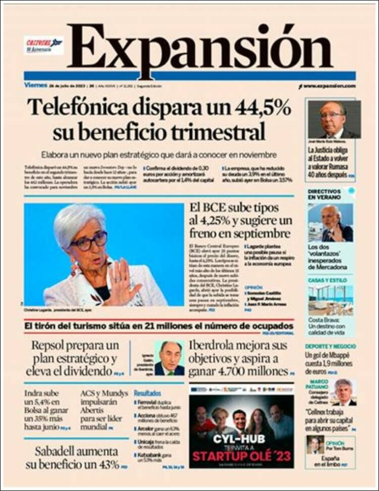Portada de Expansión (Espa&ntilde;a)