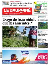 Portada de Le Dauphiné Libéré (Francia)