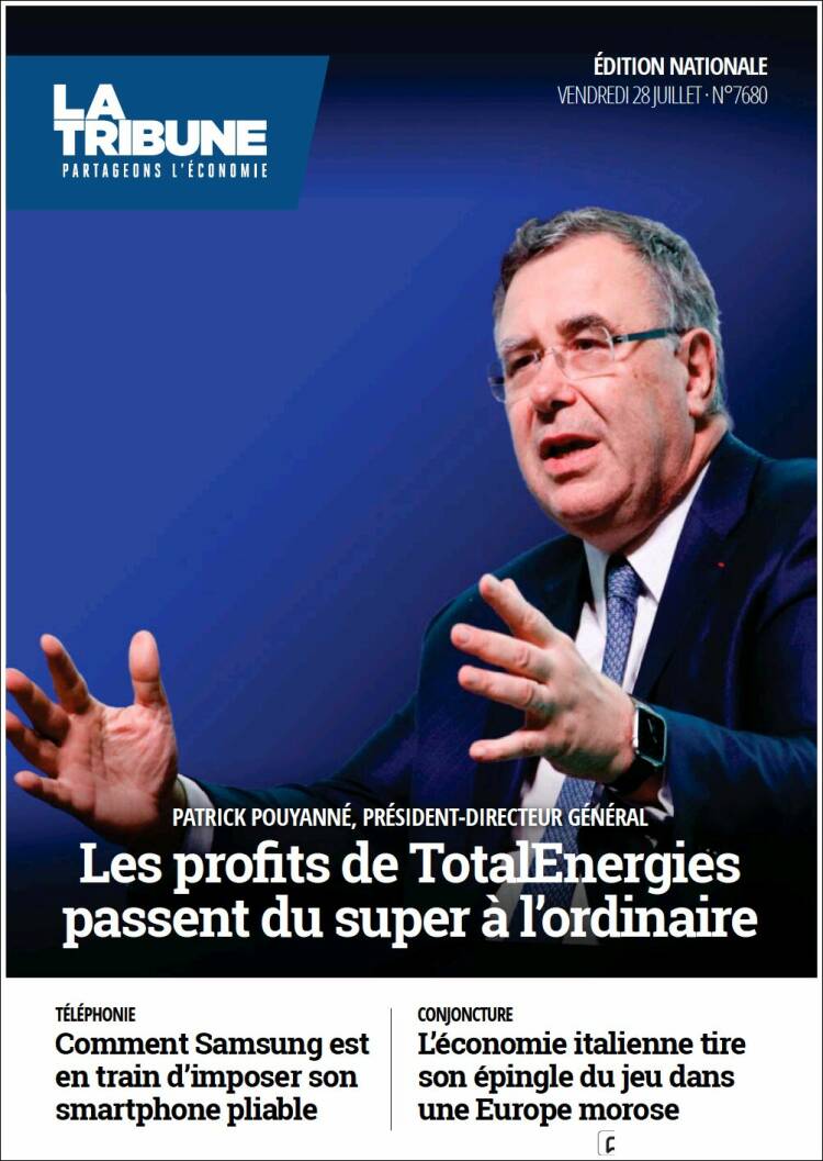 Portada de La Tribune (Francia)