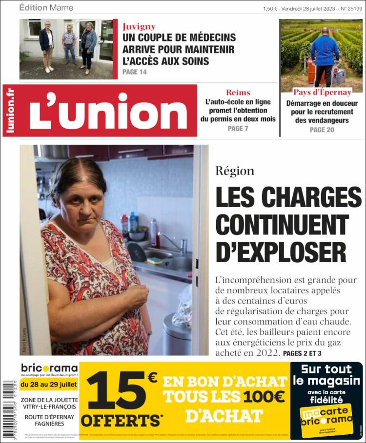 Portada de L'Union (Francia)