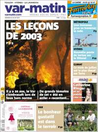 Portada de Var-Matin (Francia)