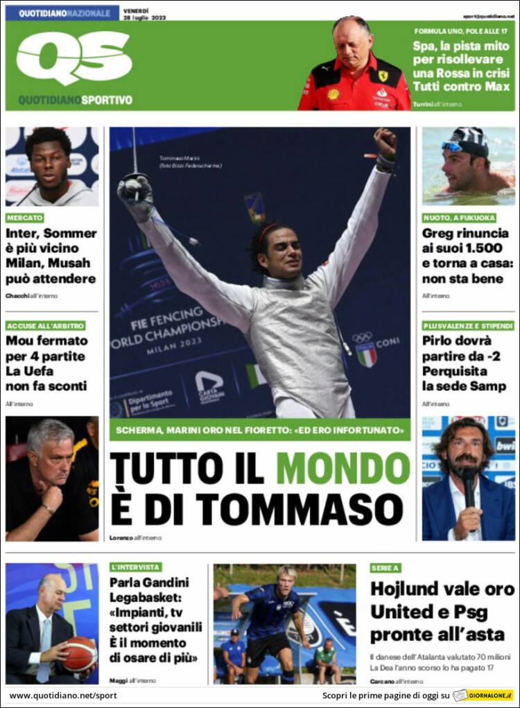 Portada de Quotidiano Sportivo (Italy)
