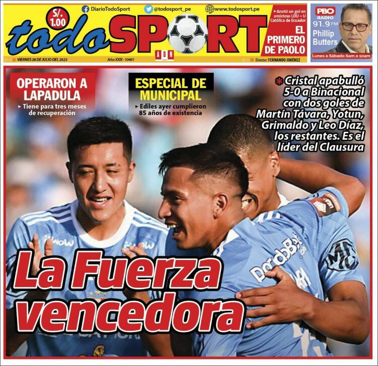Portada de TodoSport (Perú)