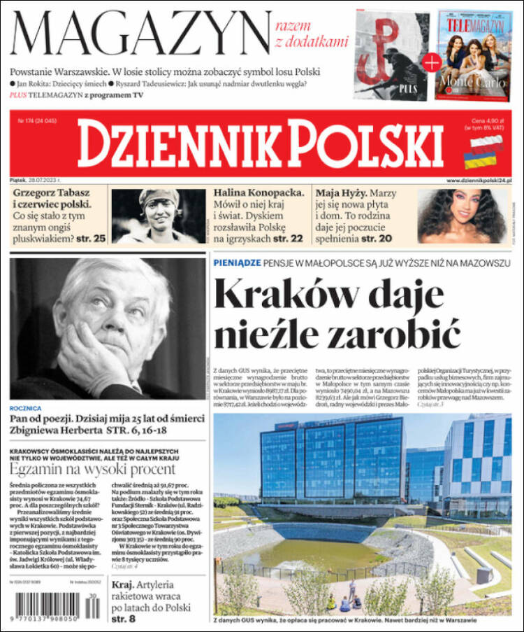 Portada de Dziennik (Polonia)