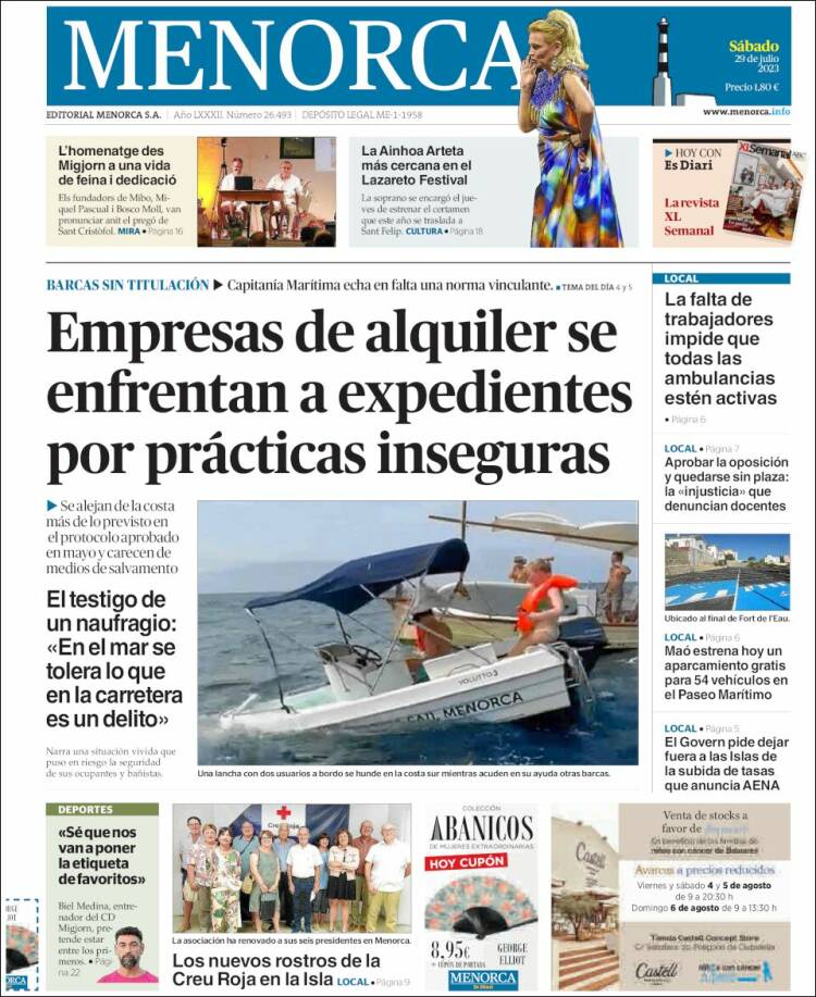 Portada de Menorca - Diario Insular (España)