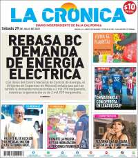 Portada de La Crónica de Baja California (México)