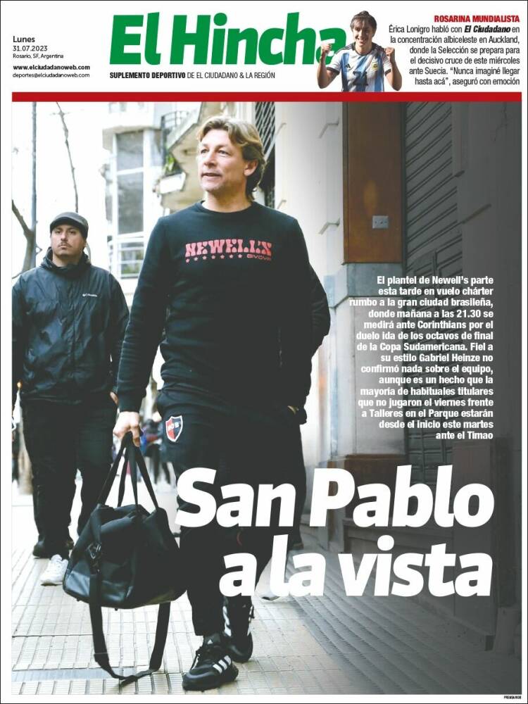 Portada de El Hincha (Argentina)