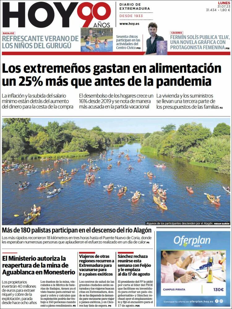 Portada de Hoy - Badajoz (España)