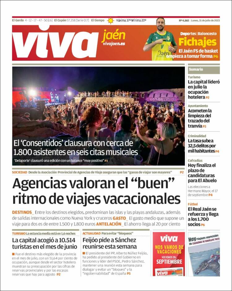 Portada de Viva Jaén (España)