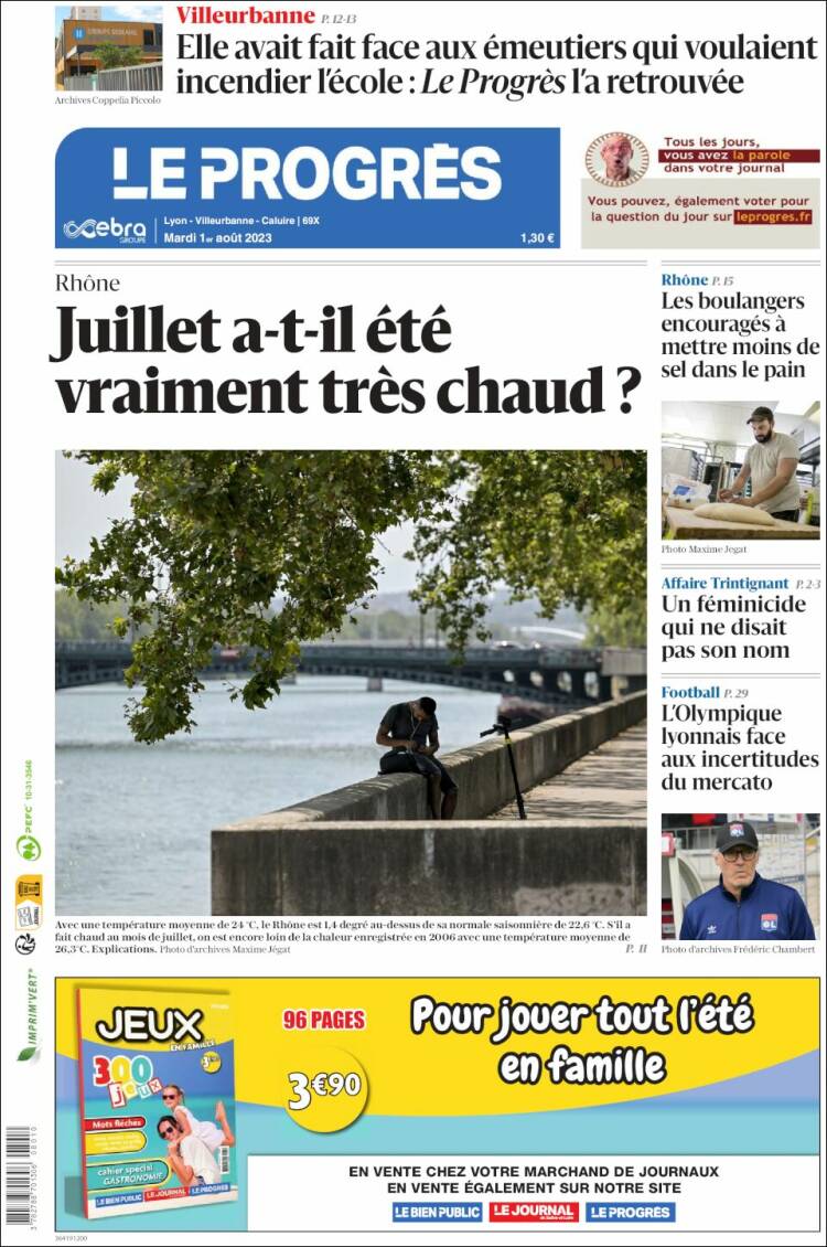 Portada de Progres de Fecamp (Francia)