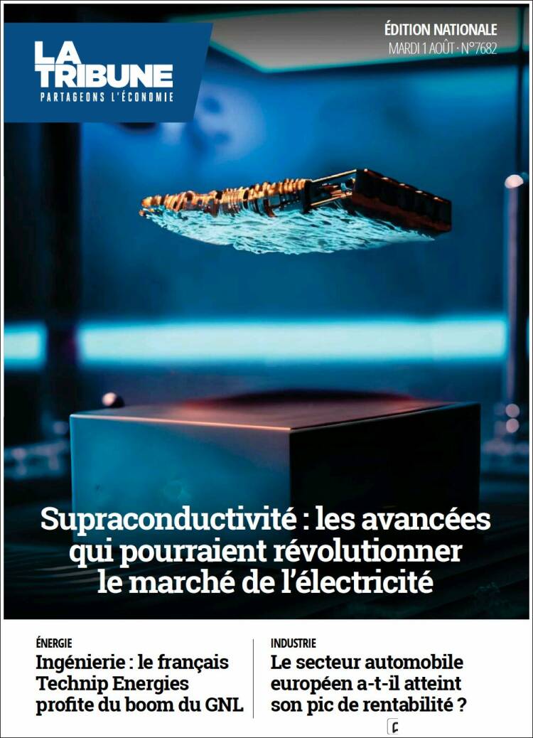 Portada de La Tribune (Francia)