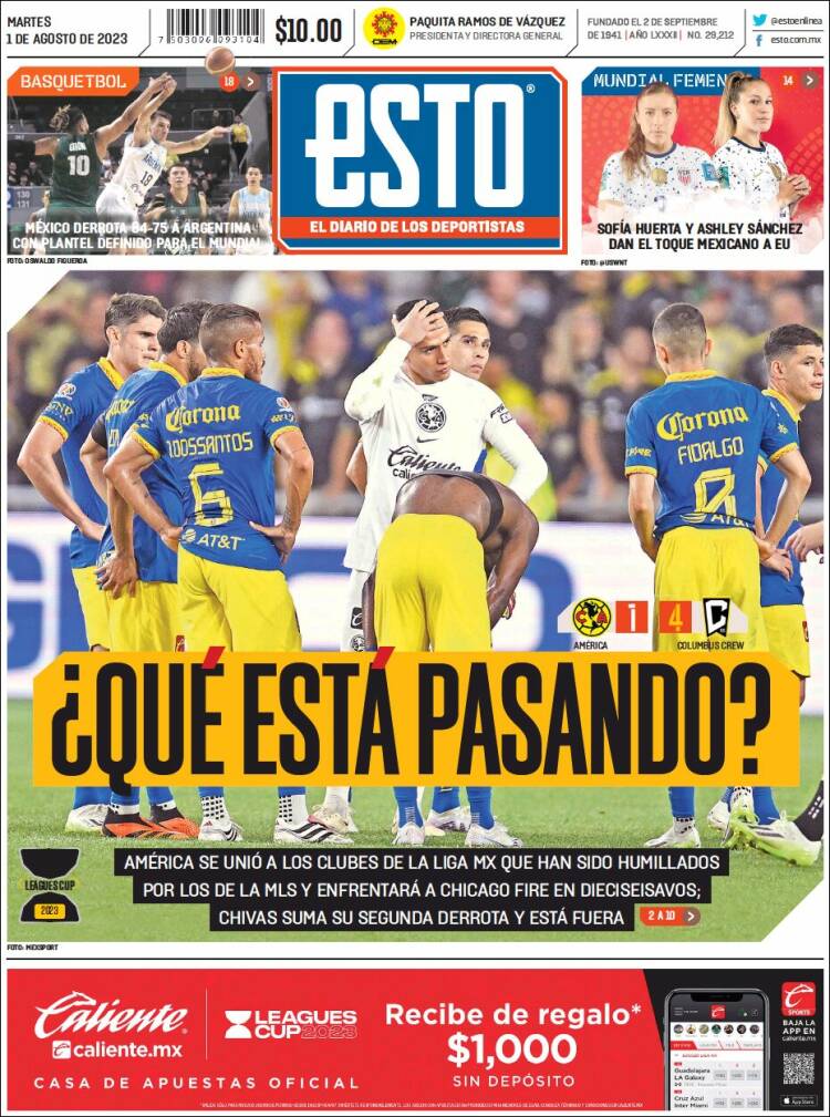 Portada de Esto (Mexique)