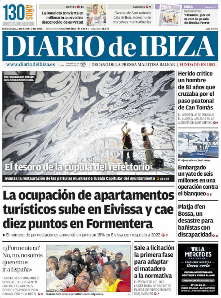 Portada de Diario de Ibiza (Spain)