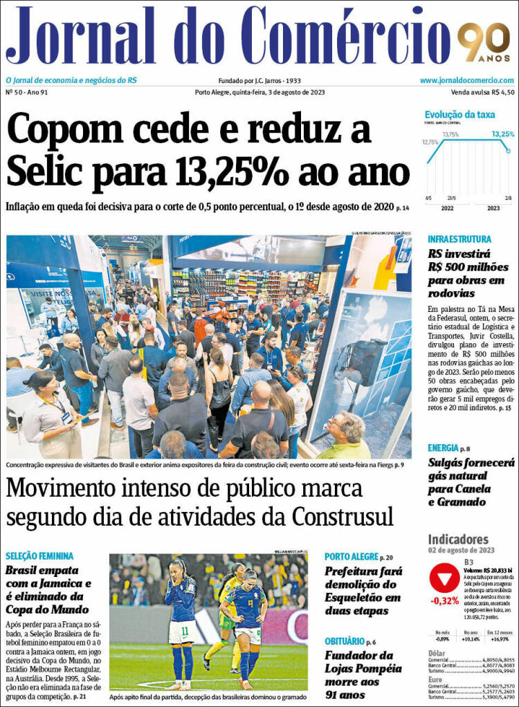 Portada de Jornal do Comércio (Brasil)