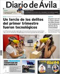 Portada de Diario de Ávila (España)