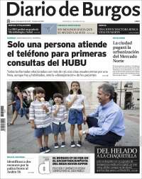 Portada de Diario de Burgos (España)