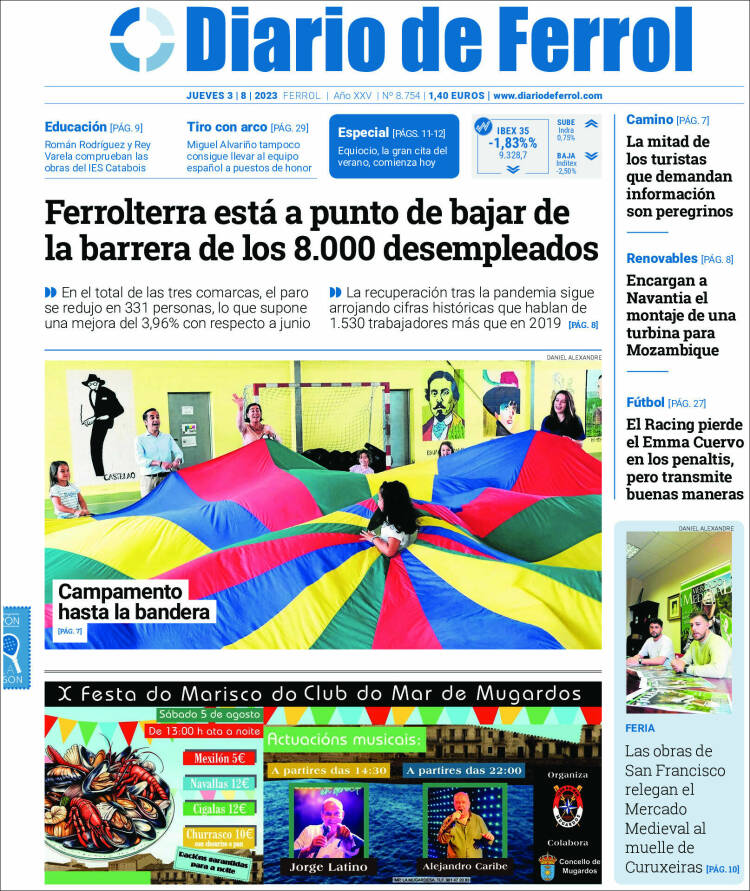 Portada de Diario de Ferrol (Spain)