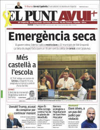 Portada de El Punt Avui - Girona (España)