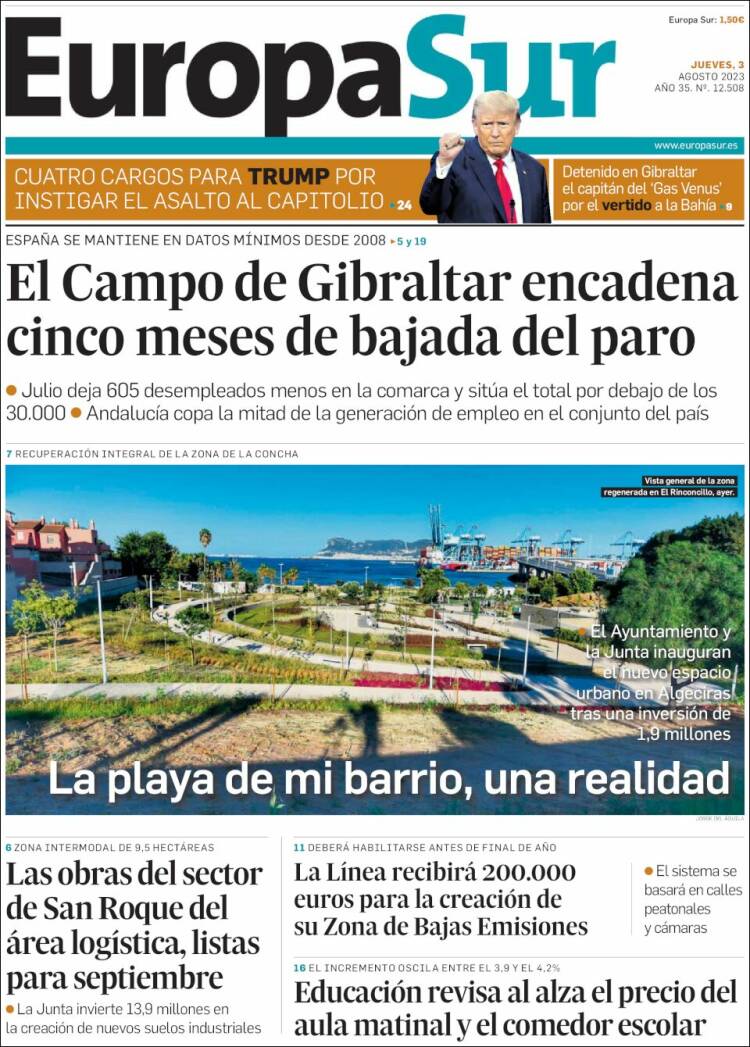 Portada de Europa Sur (Spain)