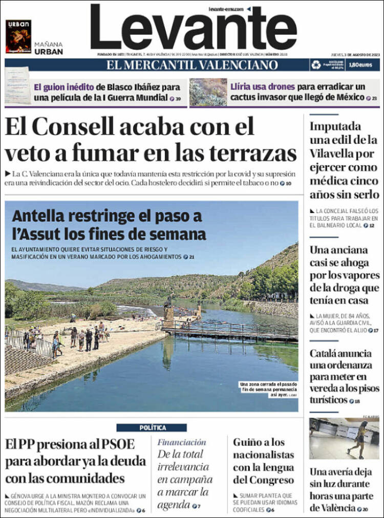 Portada de Levante (Spain)