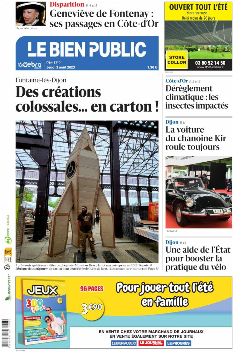 Portada de Le Bien Public (France)