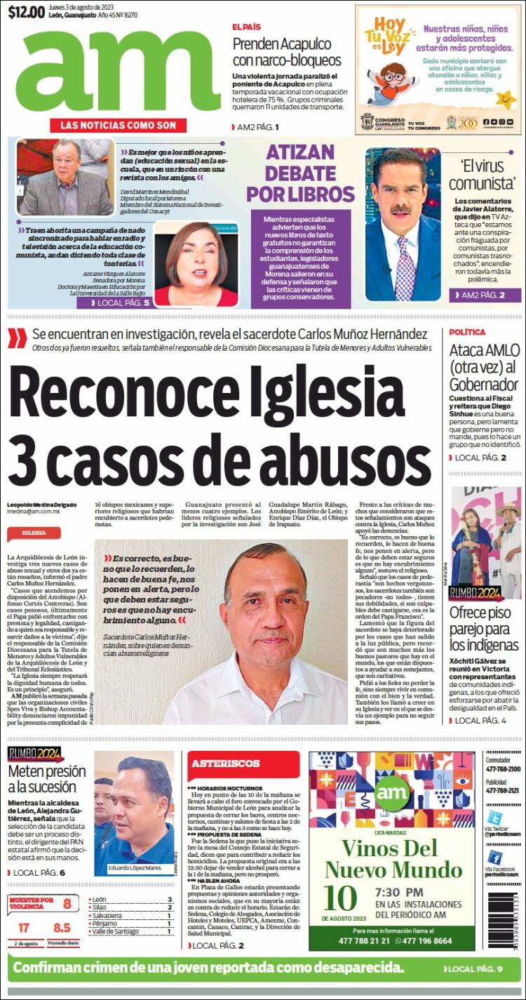 Portada de Al Día A.M. (M&eacute;xico)