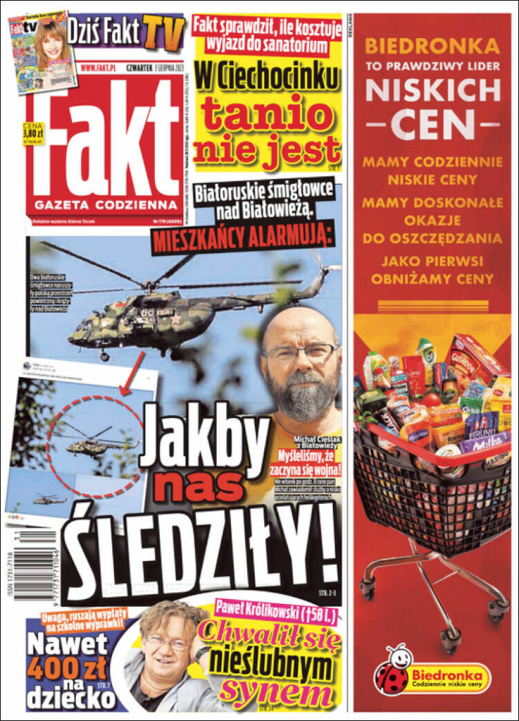 Portada de Fakt (Polonia)