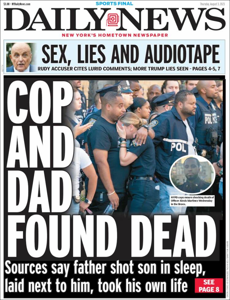 Portada de Daily News - New York (USA)