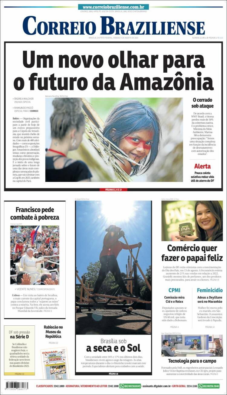 Portada de Correio Braziliense (Brasil)