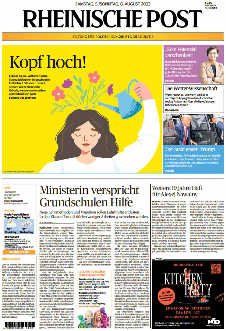 Portada de Rheinische Post (Alemania)