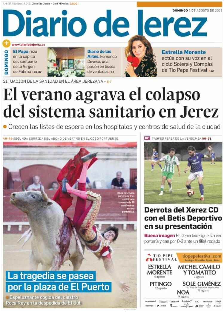 Portada de Diario de Jerez (España)