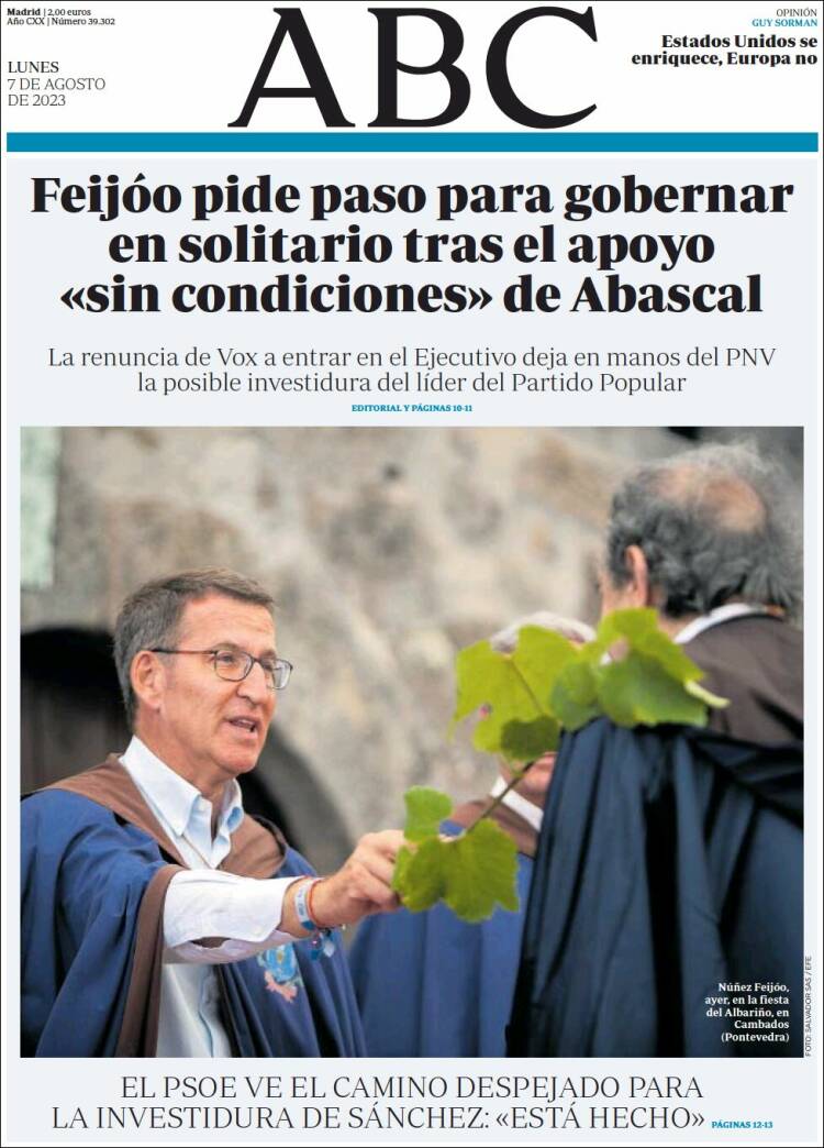 Portada de ABC (España)