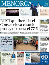 Portada de Menorca - Diario Insular (España)