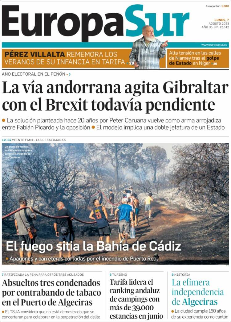 Portada de Europa Sur (España)
