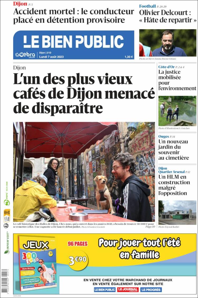 Portada de Le Bien Public (Francia)