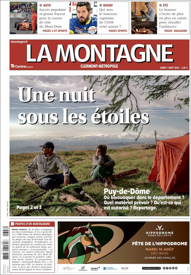 Portada de La Montagne (Francia)