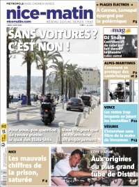Portada de Nice-Matin (Francia)