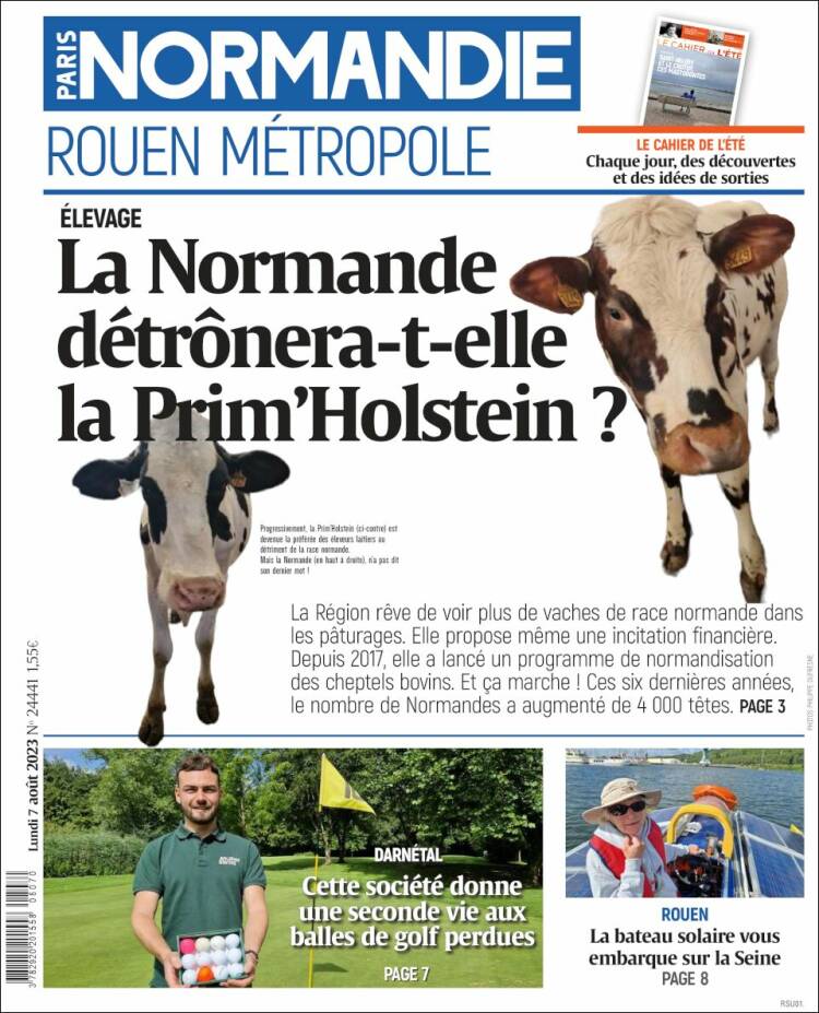 Portada de Paris Normandie (Francia)