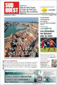 Portada de Sud Ouest (Francia)