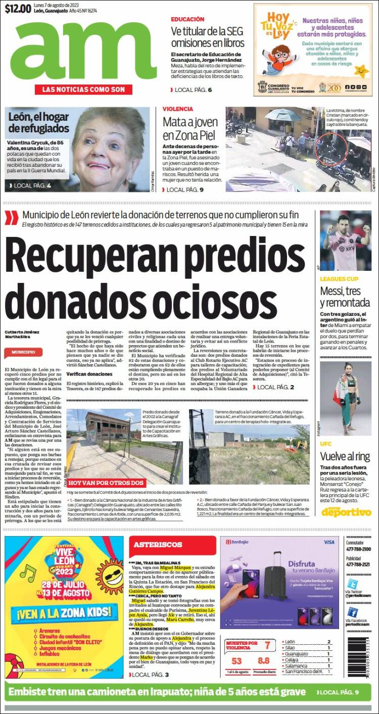 Portada de Al Día A.M. (M&eacute;xico)