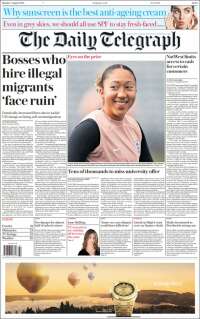 Portada de Daily Telegraph (Reino Unido)