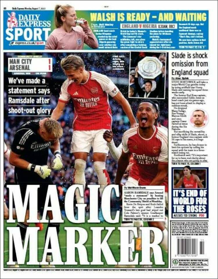 Portada de Express Sport (Reino Unido)