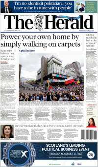 Portada de The Herald (Reino Unido)