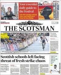 Portada de The Scotsman (Reino Unido)