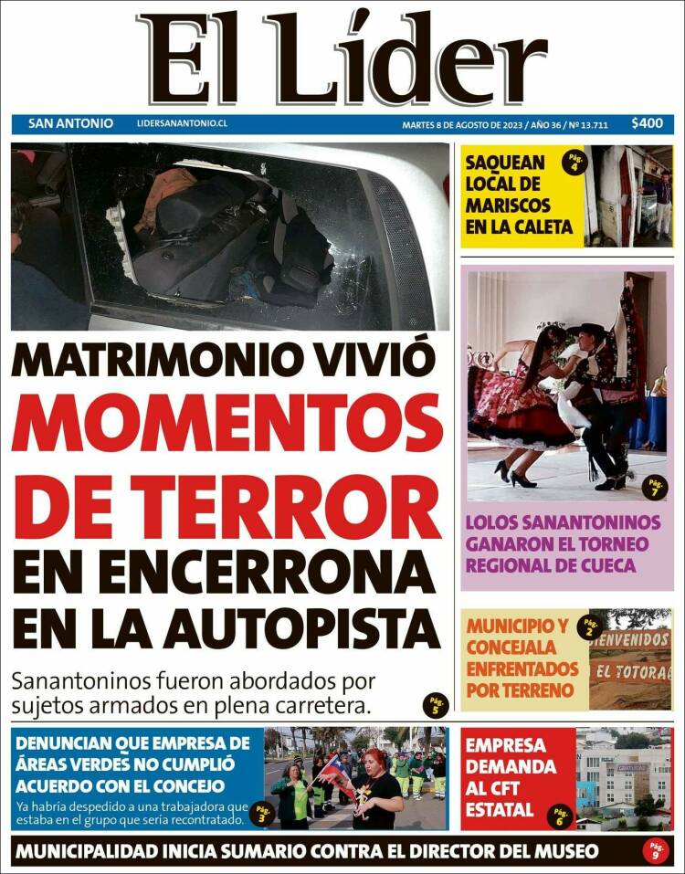 Portada de Lider de San Antonio (Chile)