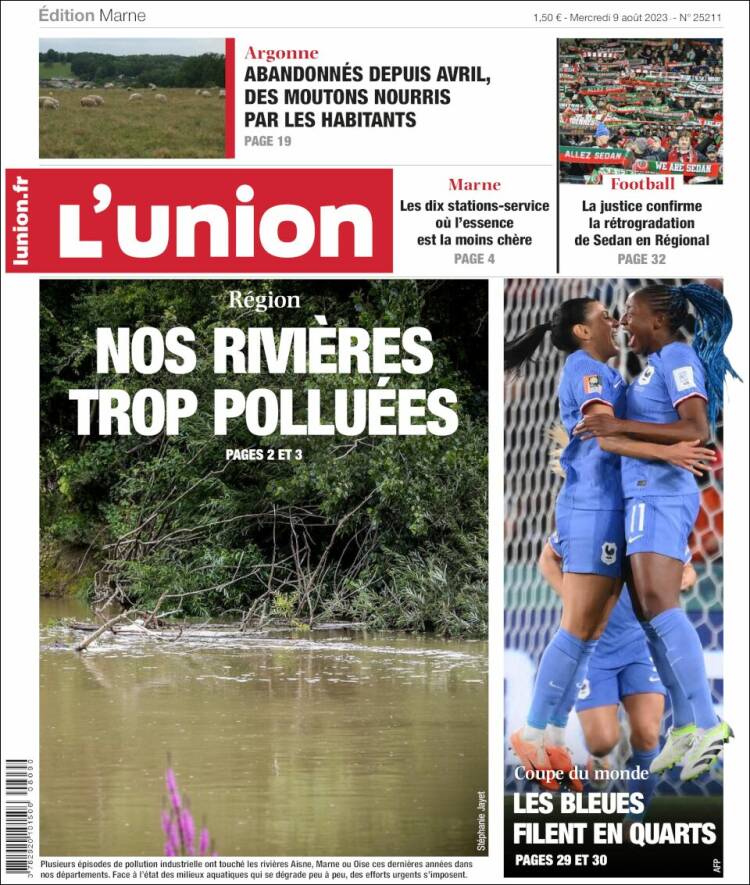 Portada de L'Union (Francia)