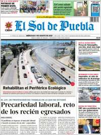 Portada de El Sol de Puebla (México)