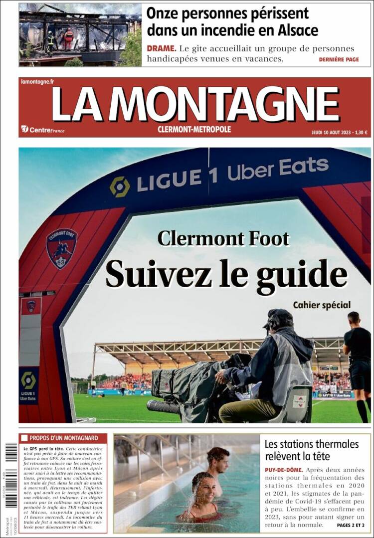 Portada de La Montagne (Francia)