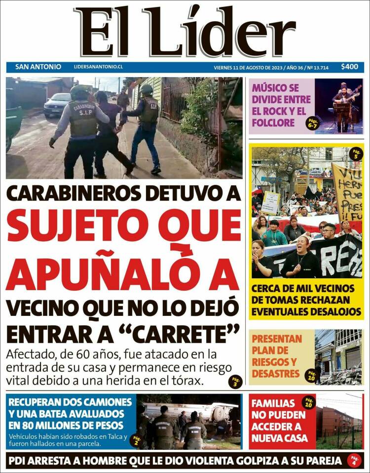 Portada de Lider de San Antonio (Chile)