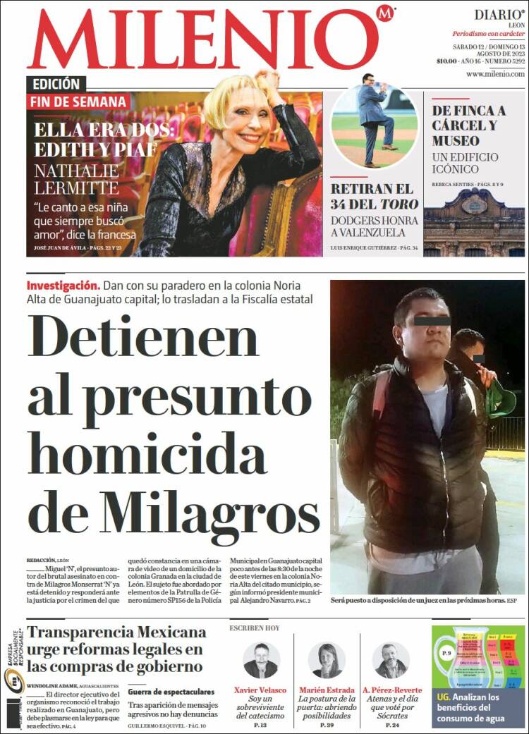 Portada de Milenio de León (México)